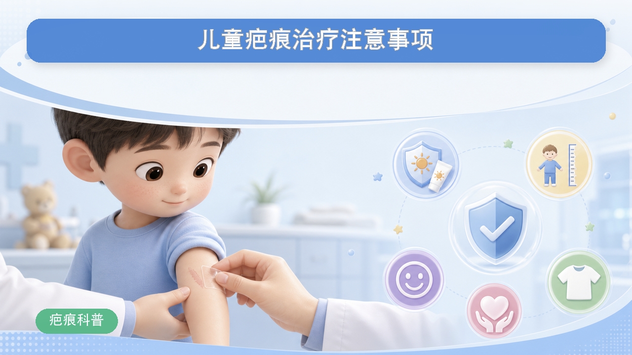 儿童疤痕治疗注意事项
